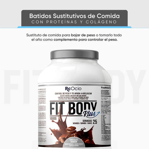 Fit Body | Batido sustitutivo de comida con proteina y Colágeno