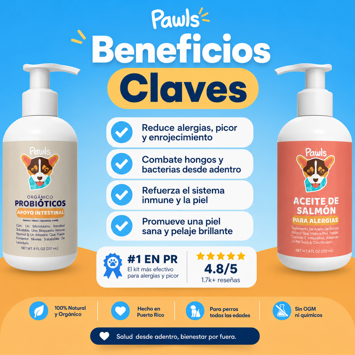 Kit Natural: Para Piel, Pelaje y Digestión de tu Mascota